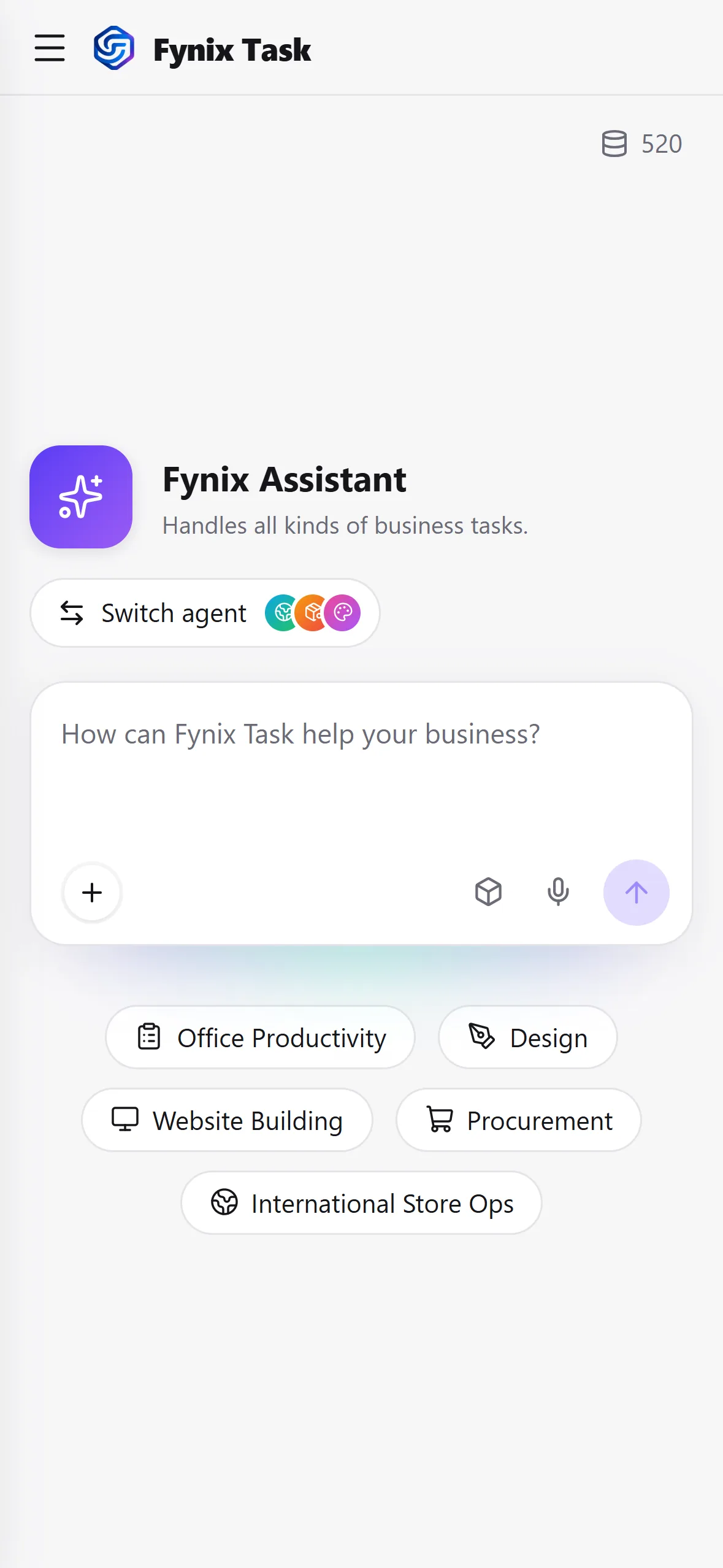 New task on the phone
